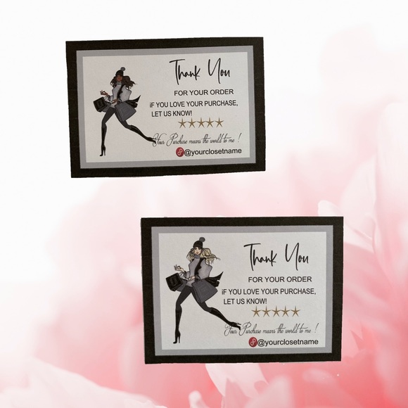 Poshmark Seller  Personalized  Thank You Cards,   Packaging Thank You Cards - Picture 2 of 14